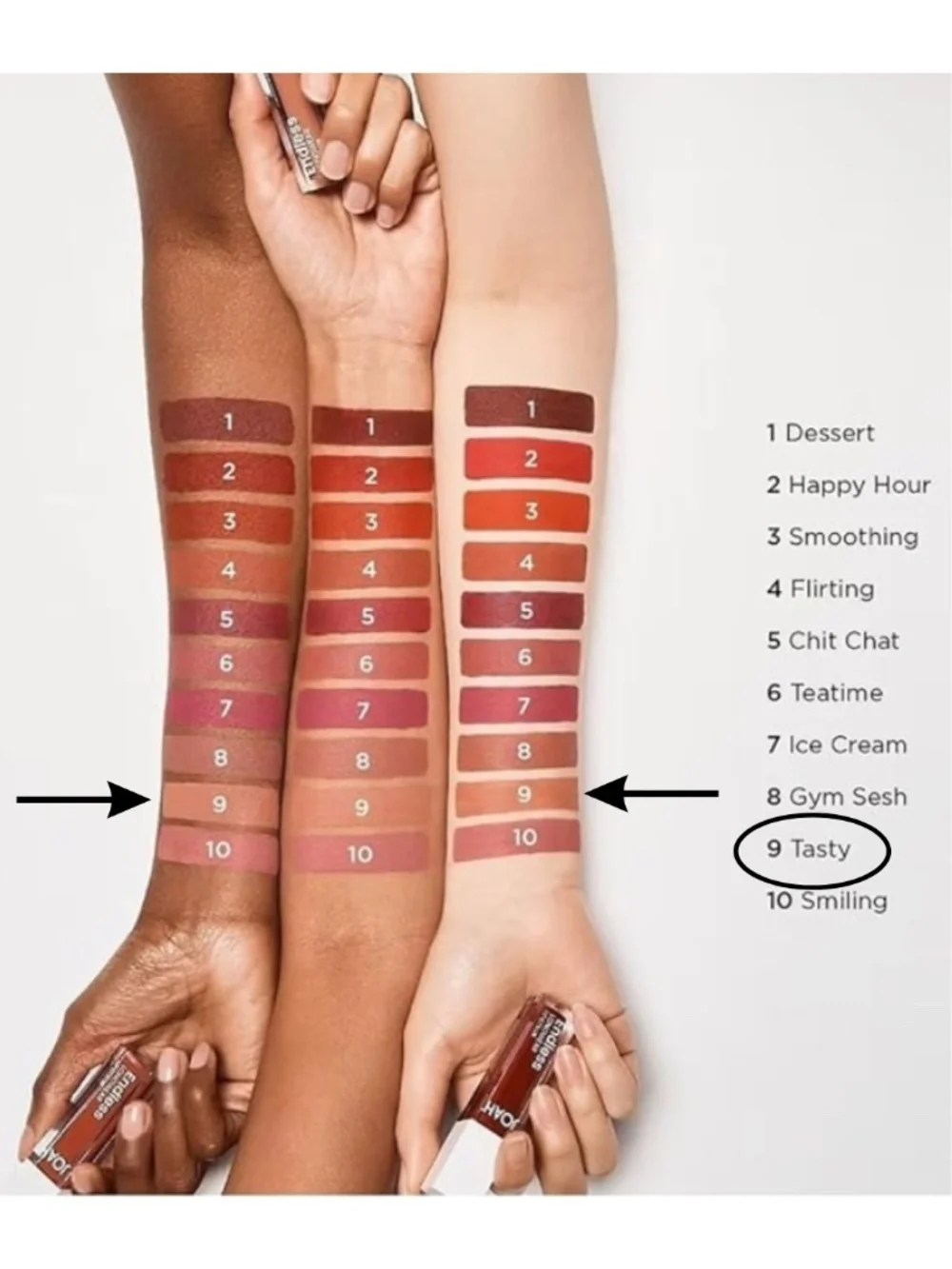 (8) NEW Joah Tasty Endless Longwear Lip Color Tasty 02
